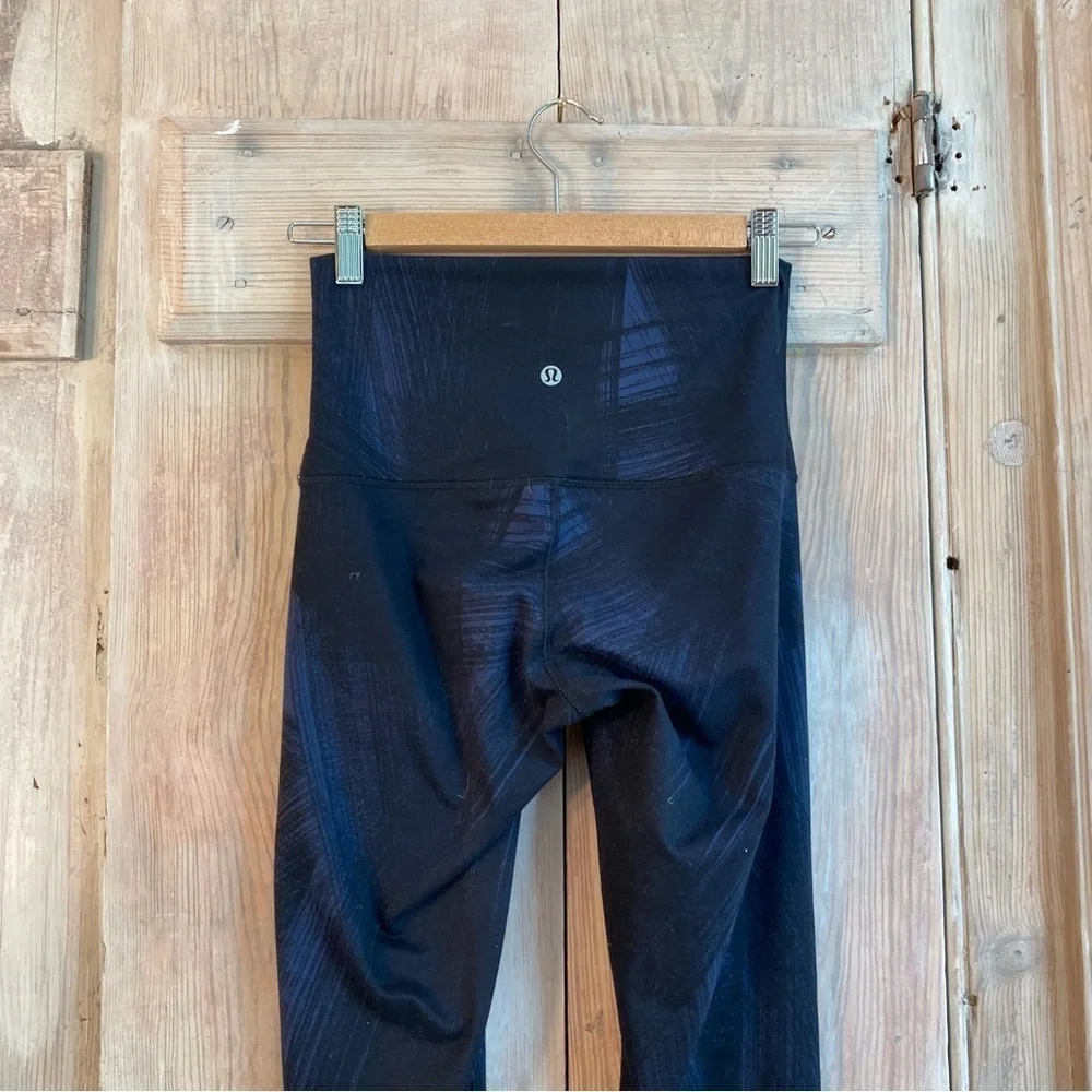 Lululemon Wunder Under Pant III Full-On Luon Wind Chill Deep Navy Black Size 4 - Picture 4 of 7